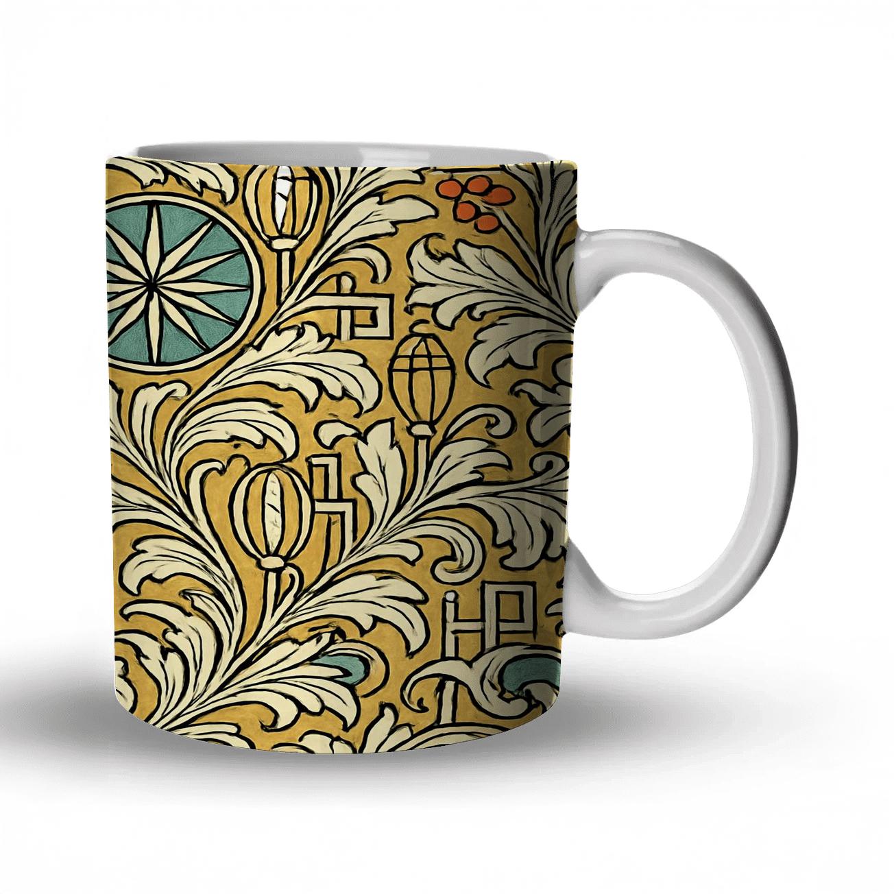 Vienna Secession Starburst Botanica decorative mug sets