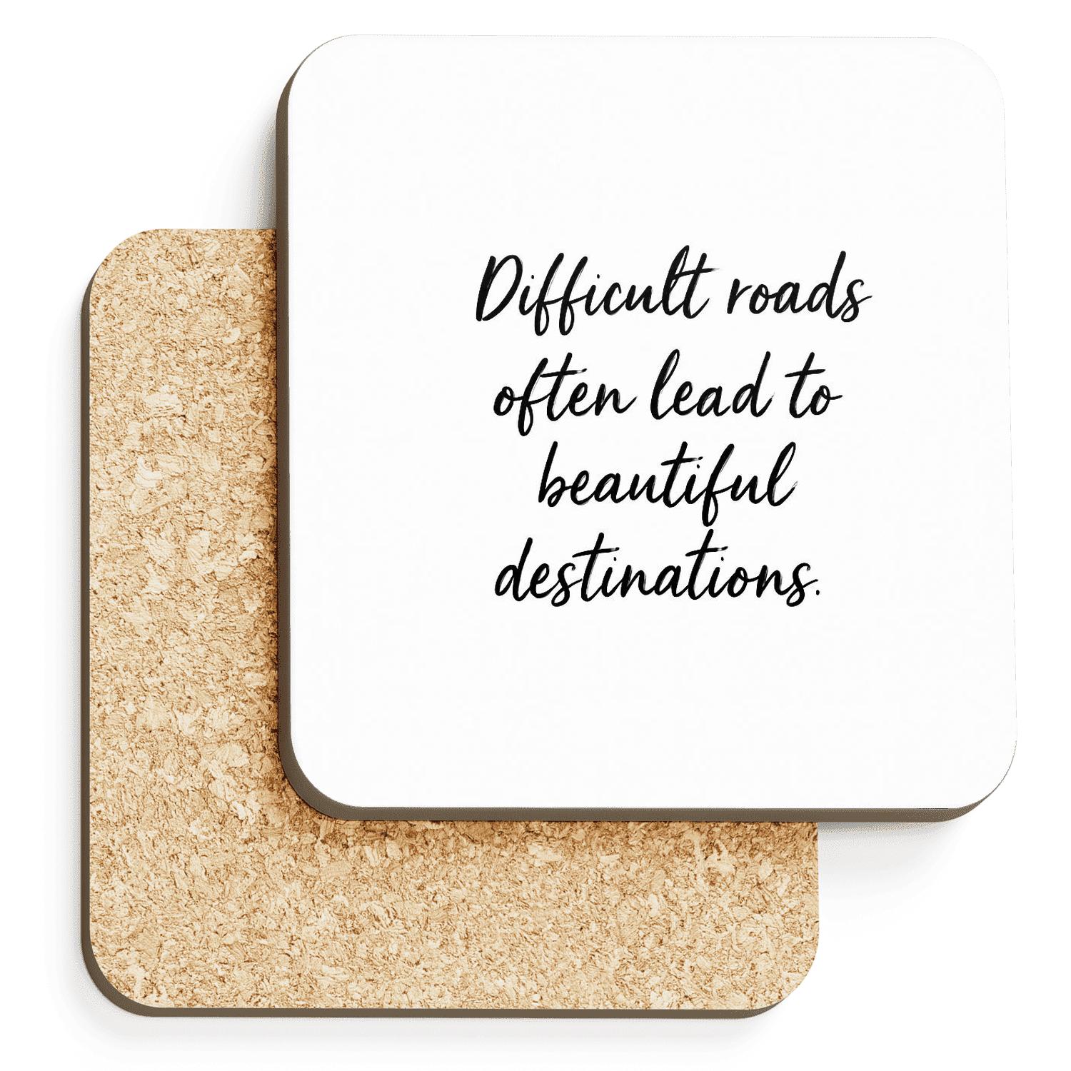 Act Before Certainty cork coaster sets