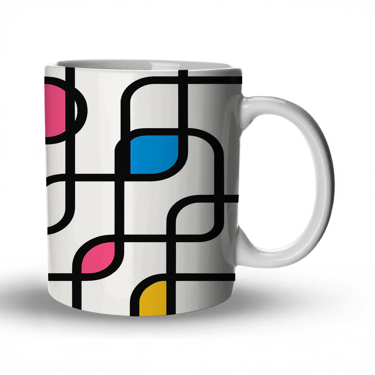 Memphis Bauhaus Metroline Rhythm novelty coffee mugs