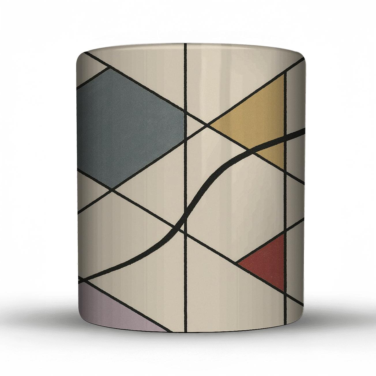 Tectonic Calm Geometry travel mugs with handles