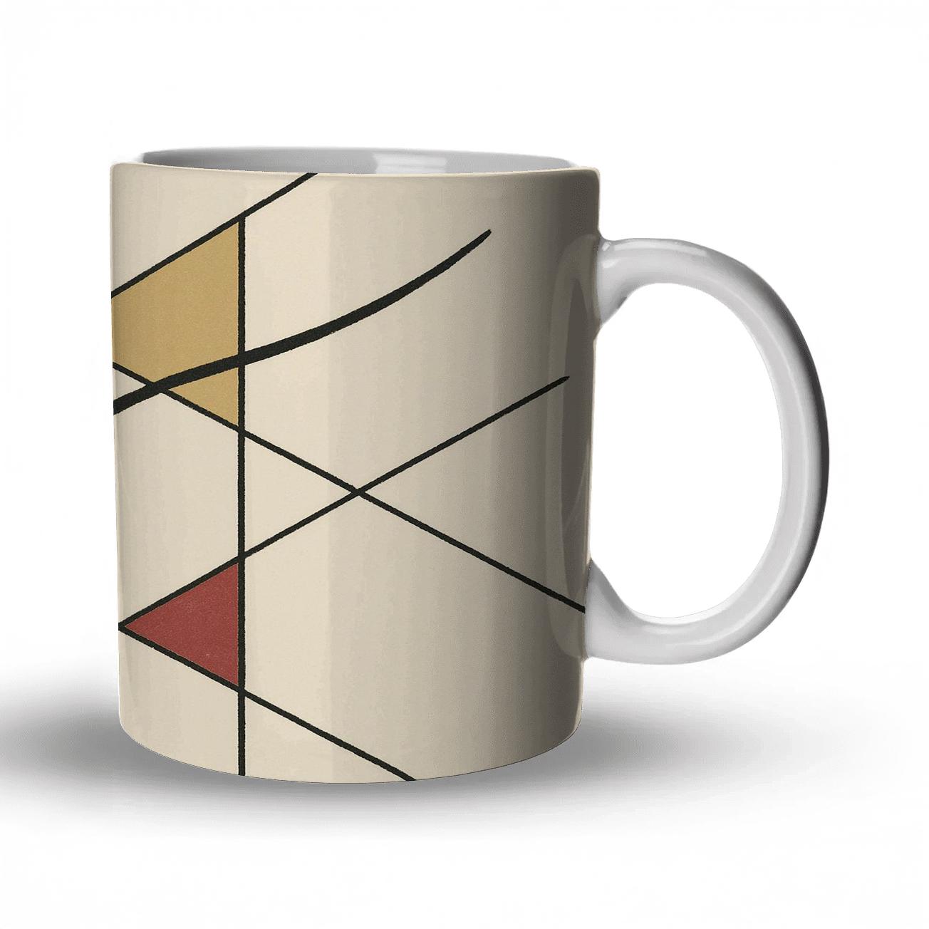 Tectonic Calm Geometry travel mugs with handles