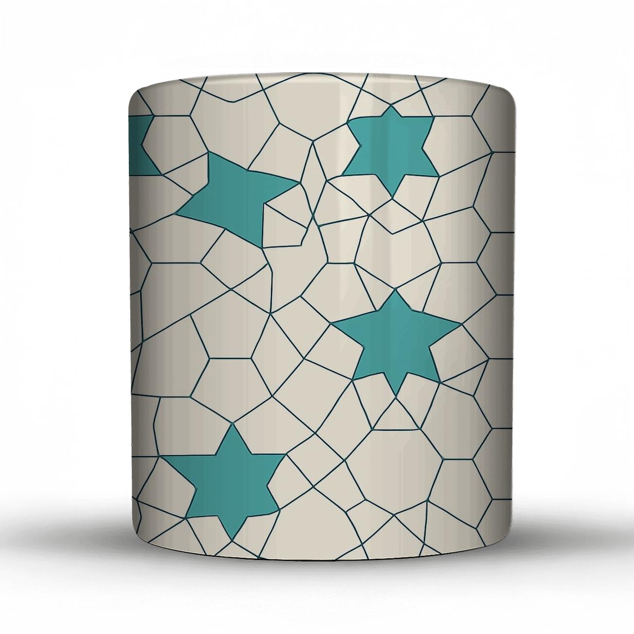 Girih Star Polygon Lattice Minimal gift mugs for occasions