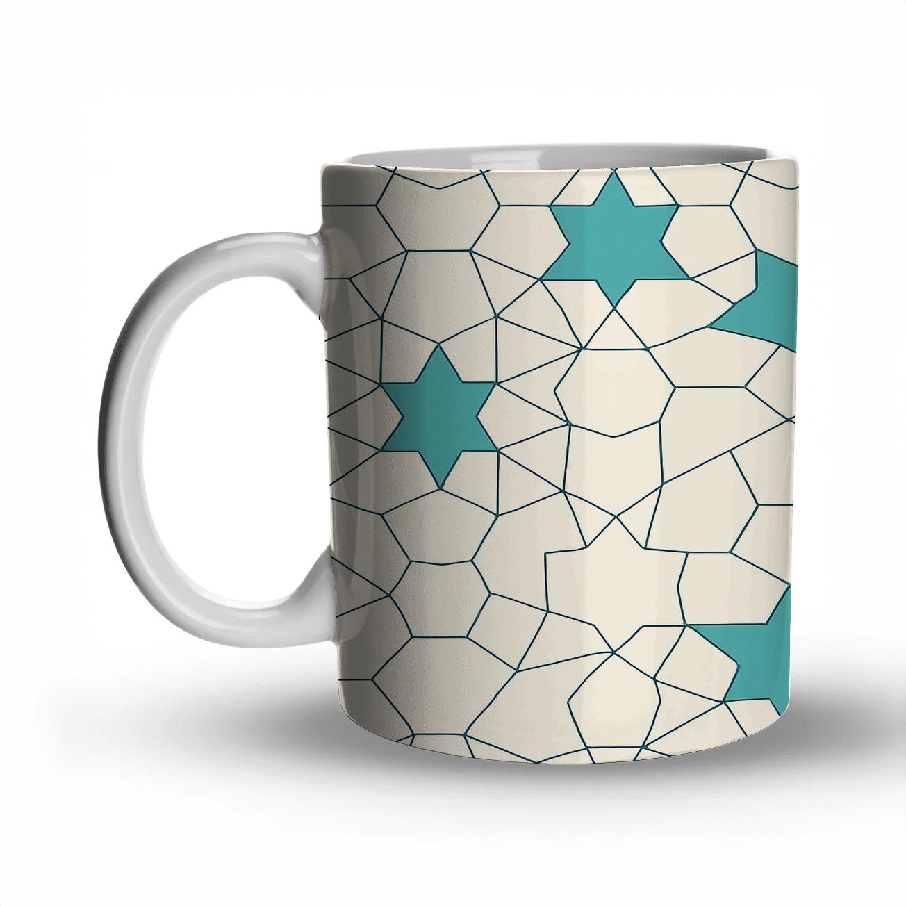 Girih Star Polygon Lattice Minimal gift mugs for occasions