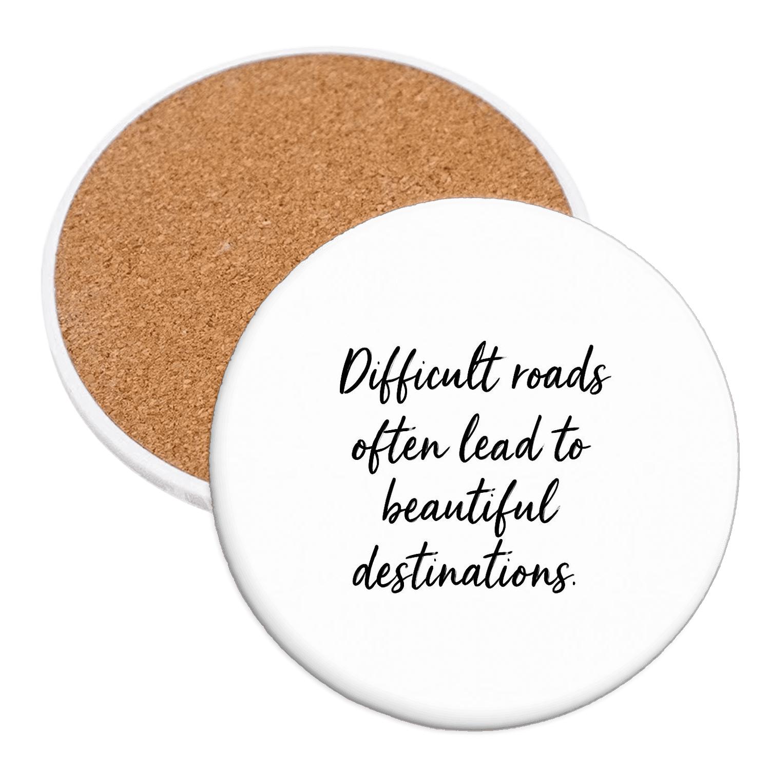 Act Before Certainty absorbent drink coasters