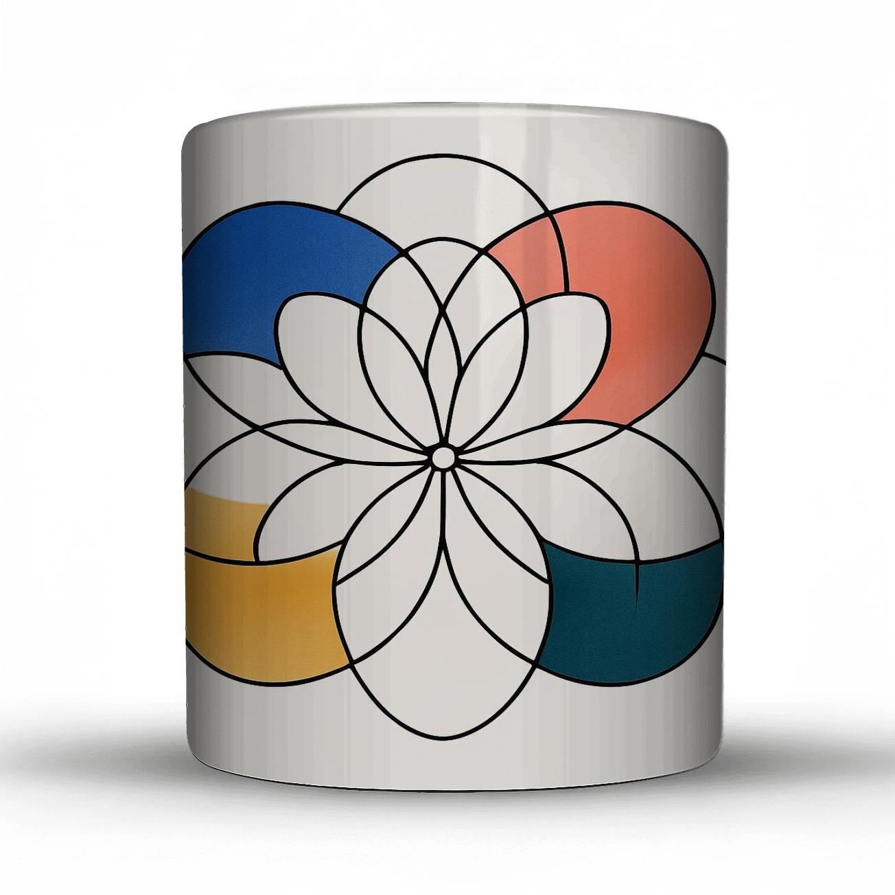 Orbital Bloom Lattice novelty coffee mugs
