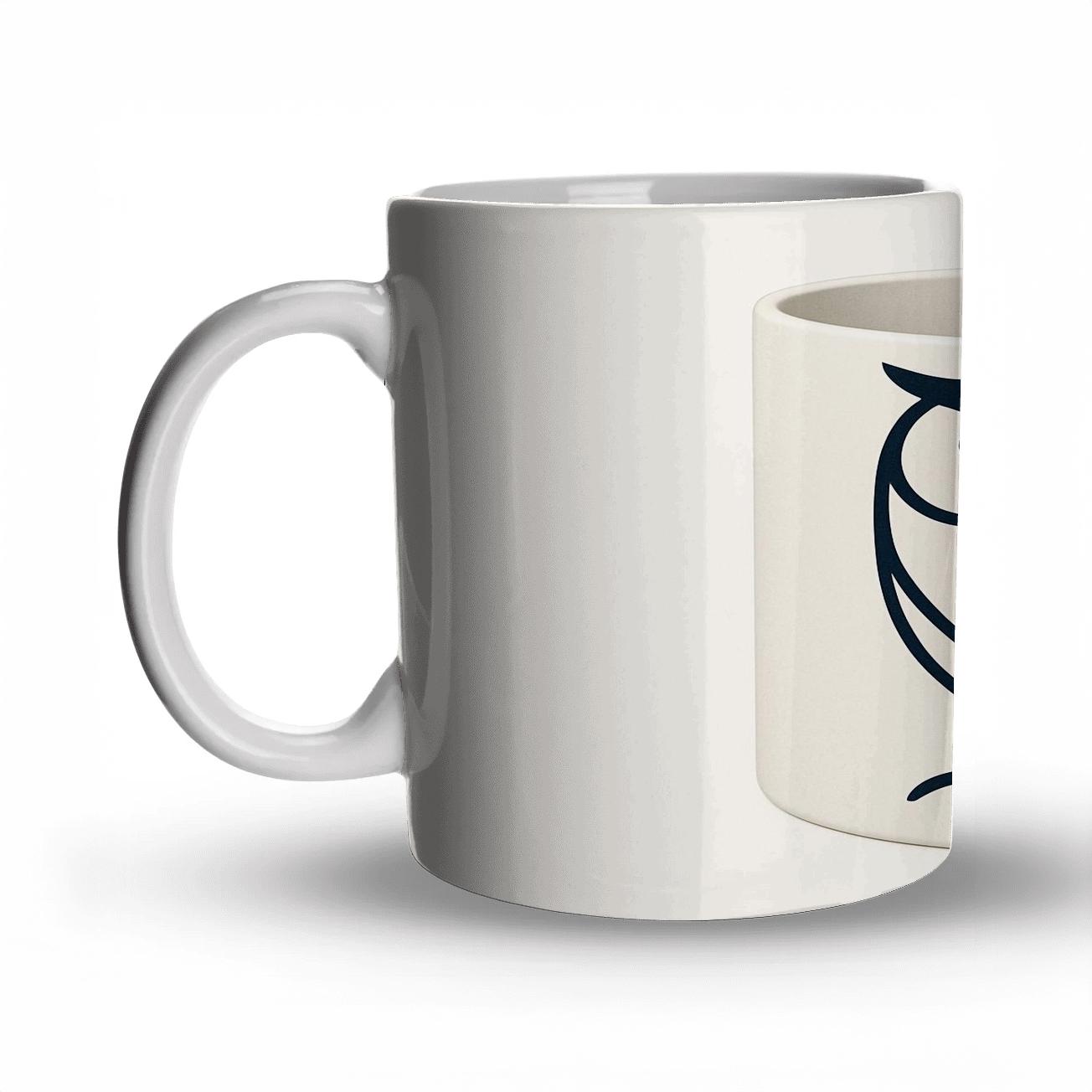 Bauhaus Owl Line Art Mug premium drinkware mugs