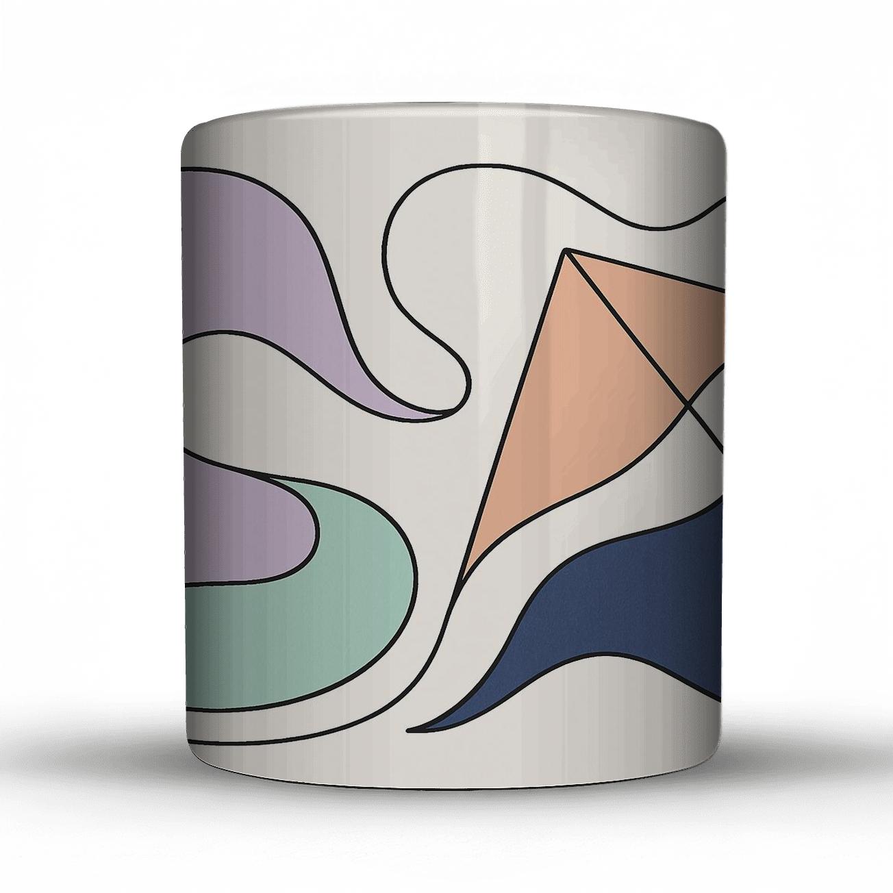 Tidal Geometry Drift insulated thermal mugs