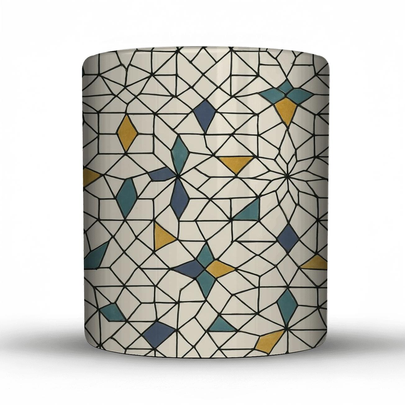Islamic Quasicrystal Star Tessellation Drift ceramic coffee mugs