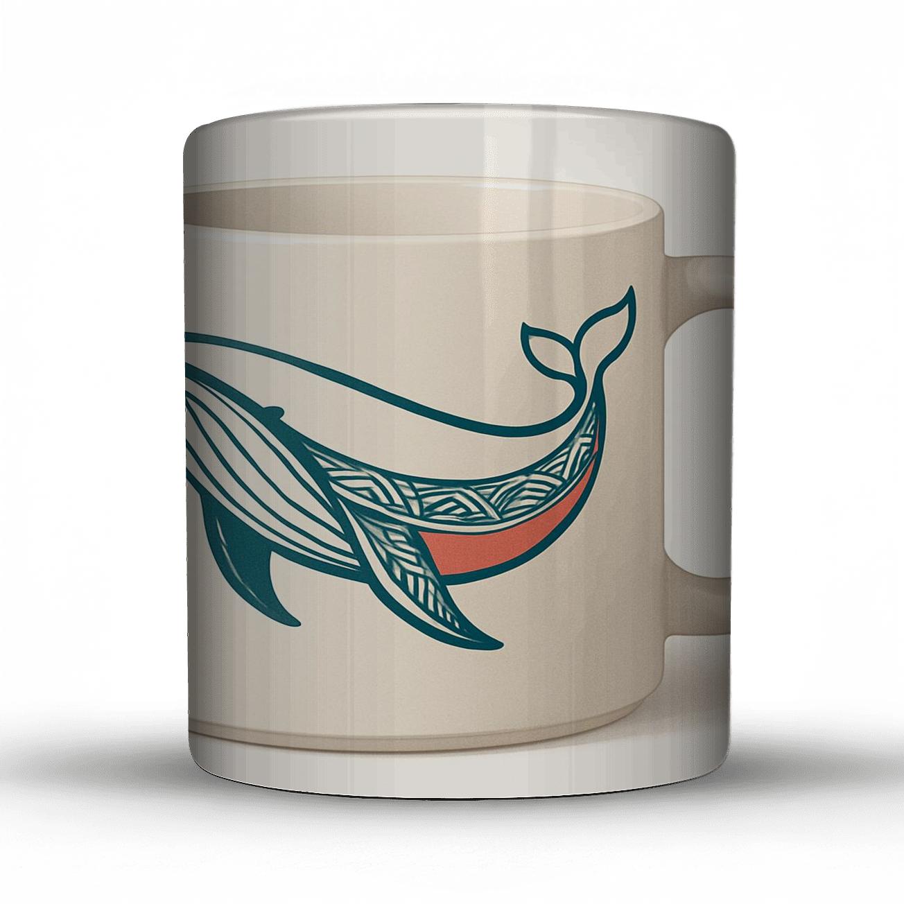 Polynesian Whalebone Ornament Whale Mug premium drinkware mugs