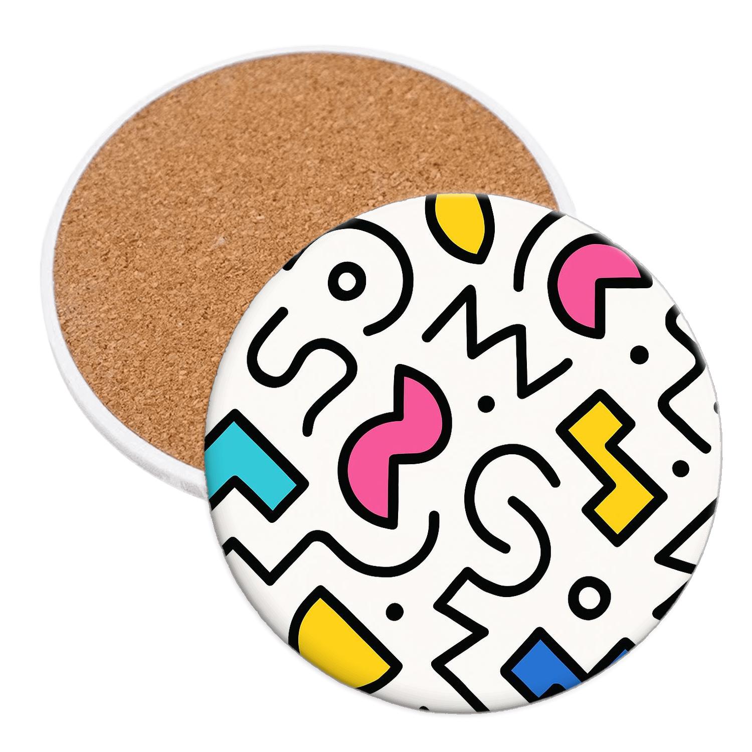 Memphis Milano Rhythm Lines stone coaster collections