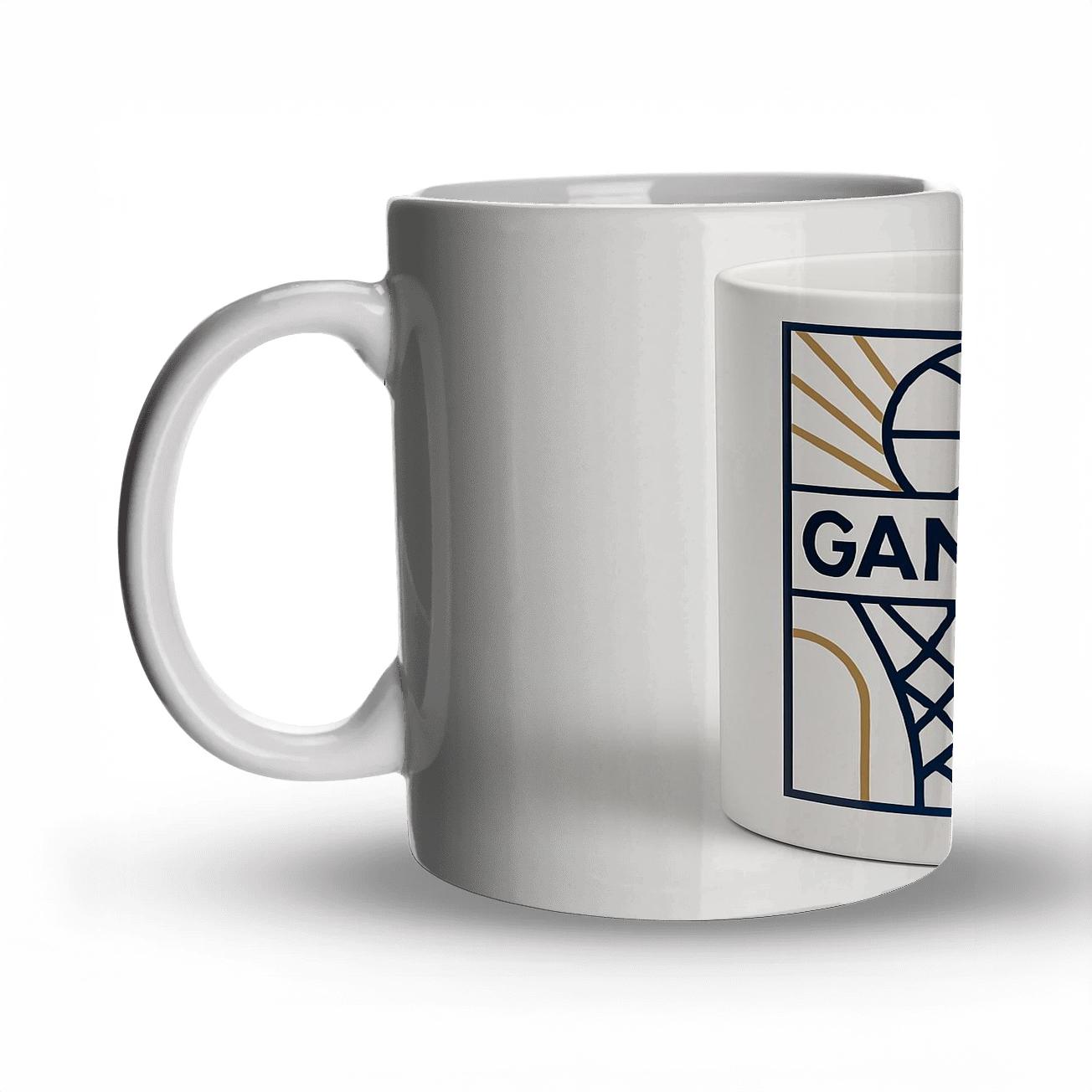 Art Deco Basketball Game Day Mug Line Art gift mugs for occasions