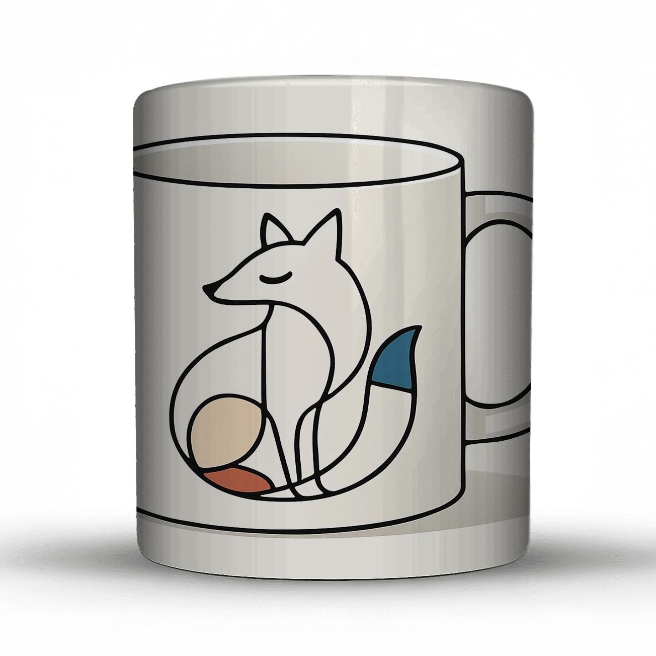 Bauhaus Fox Geometric Rhythm Mug decorative mug sets