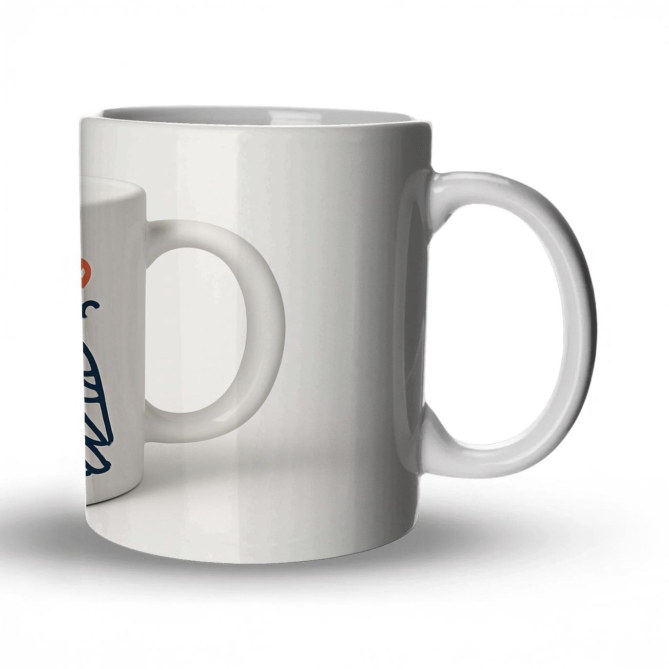 Ainu Inspired Owl Ornamental Minimal Line Mug novelty coffee mugs