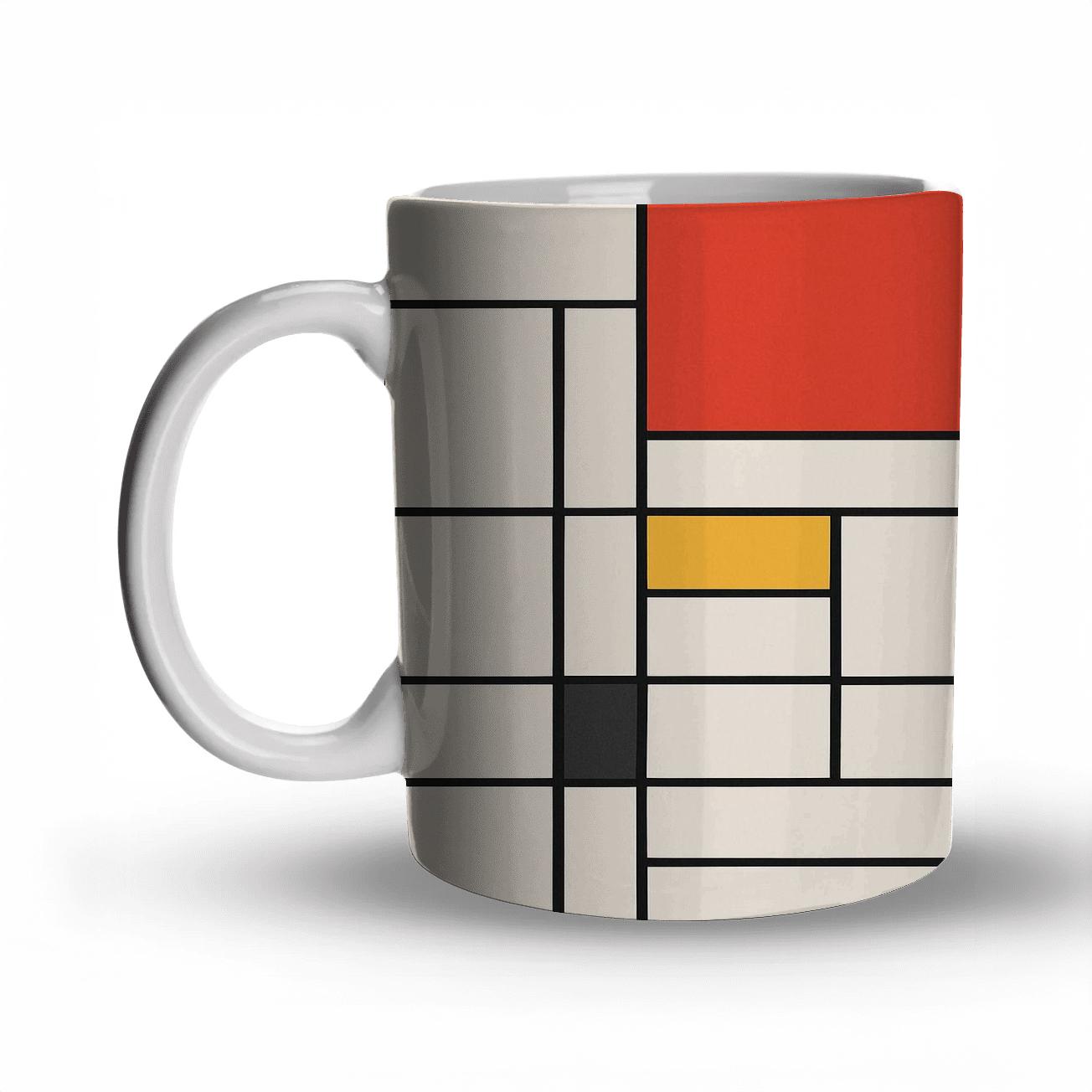 De Stijl Modular Harmonics novelty coffee mugs