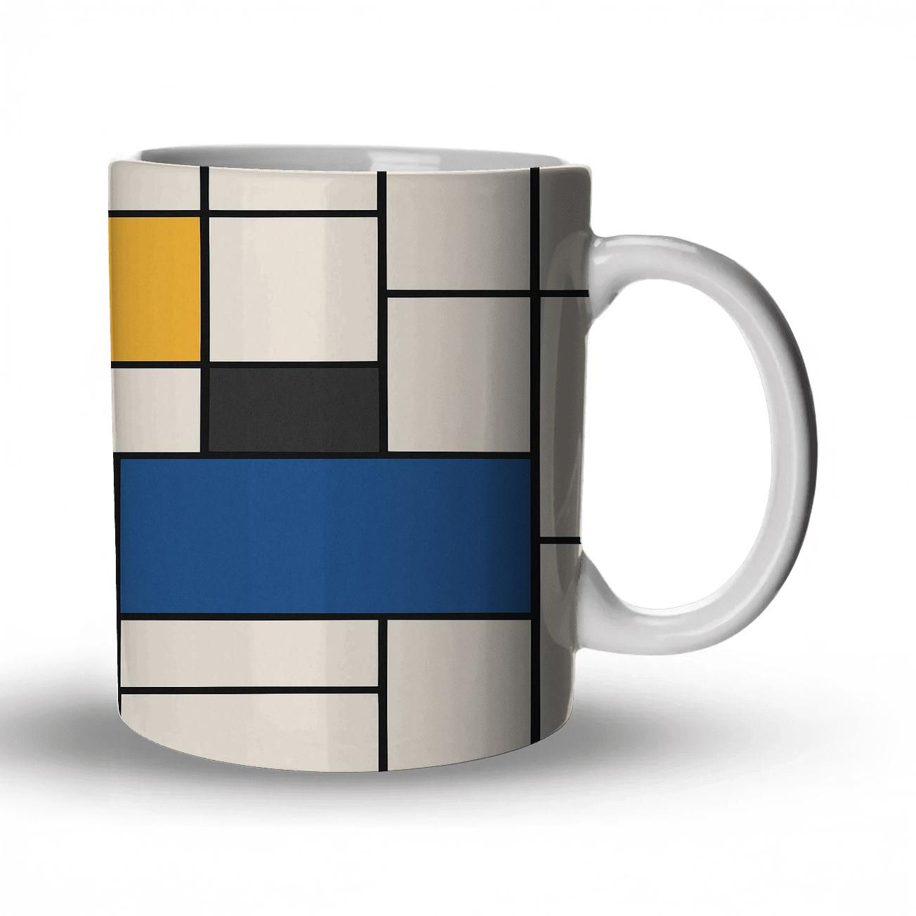 De Stijl Modular Harmonics novelty coffee mugs