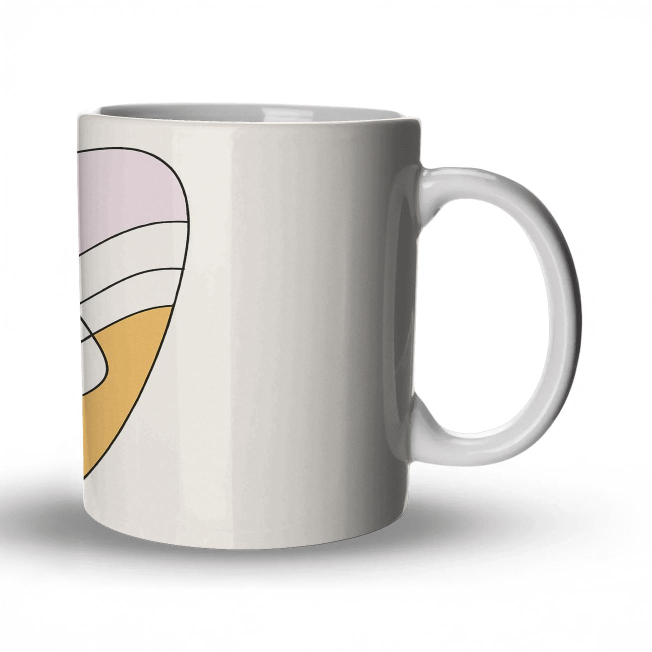 Tidal Geometry Contour Study personalized mugs