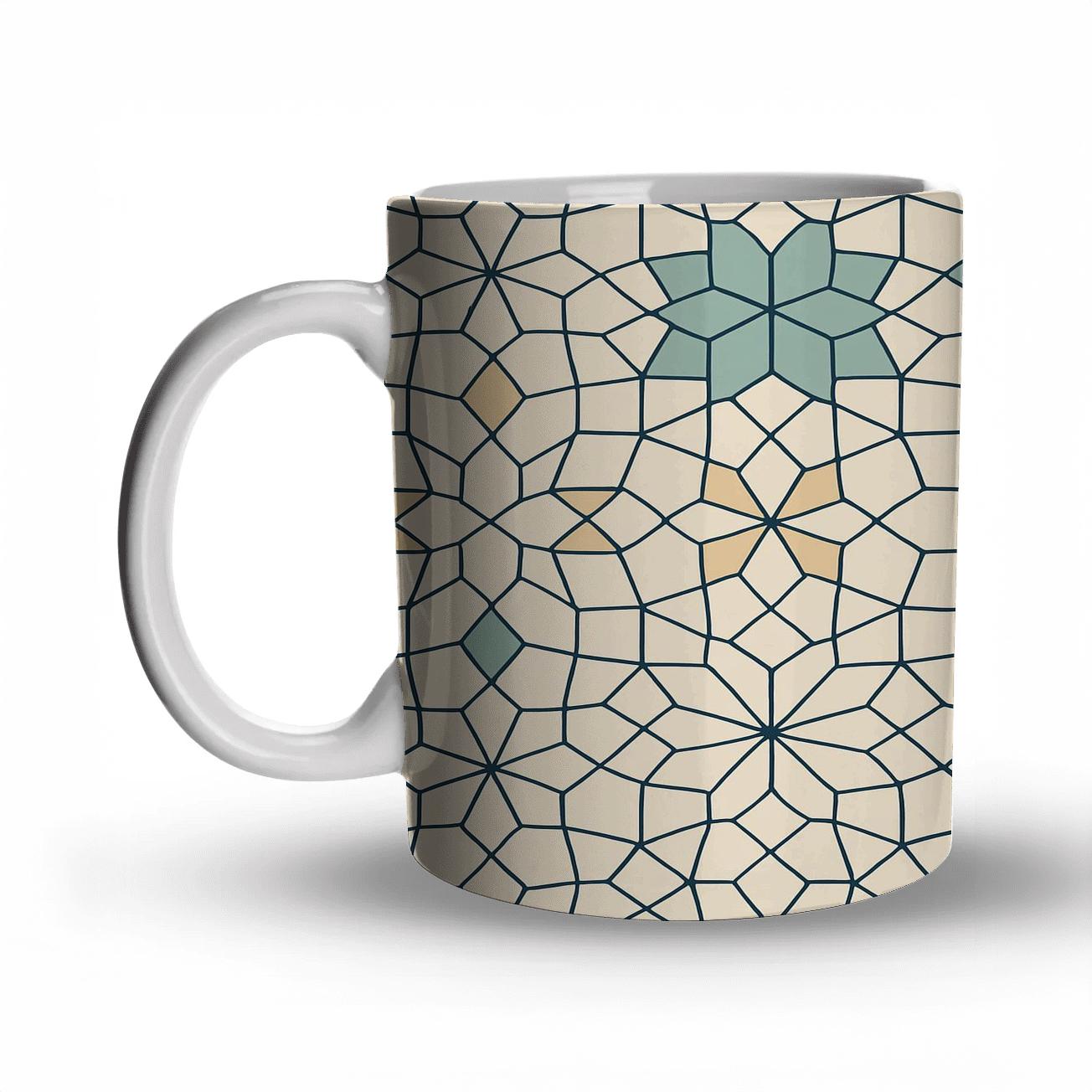 Alhambra Star Lattice Minimal decorative mug sets