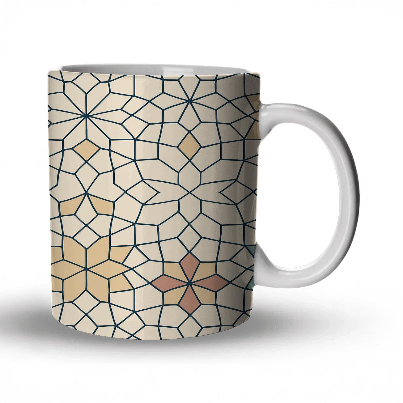 Alhambra Star Lattice Minimal decorative mug sets