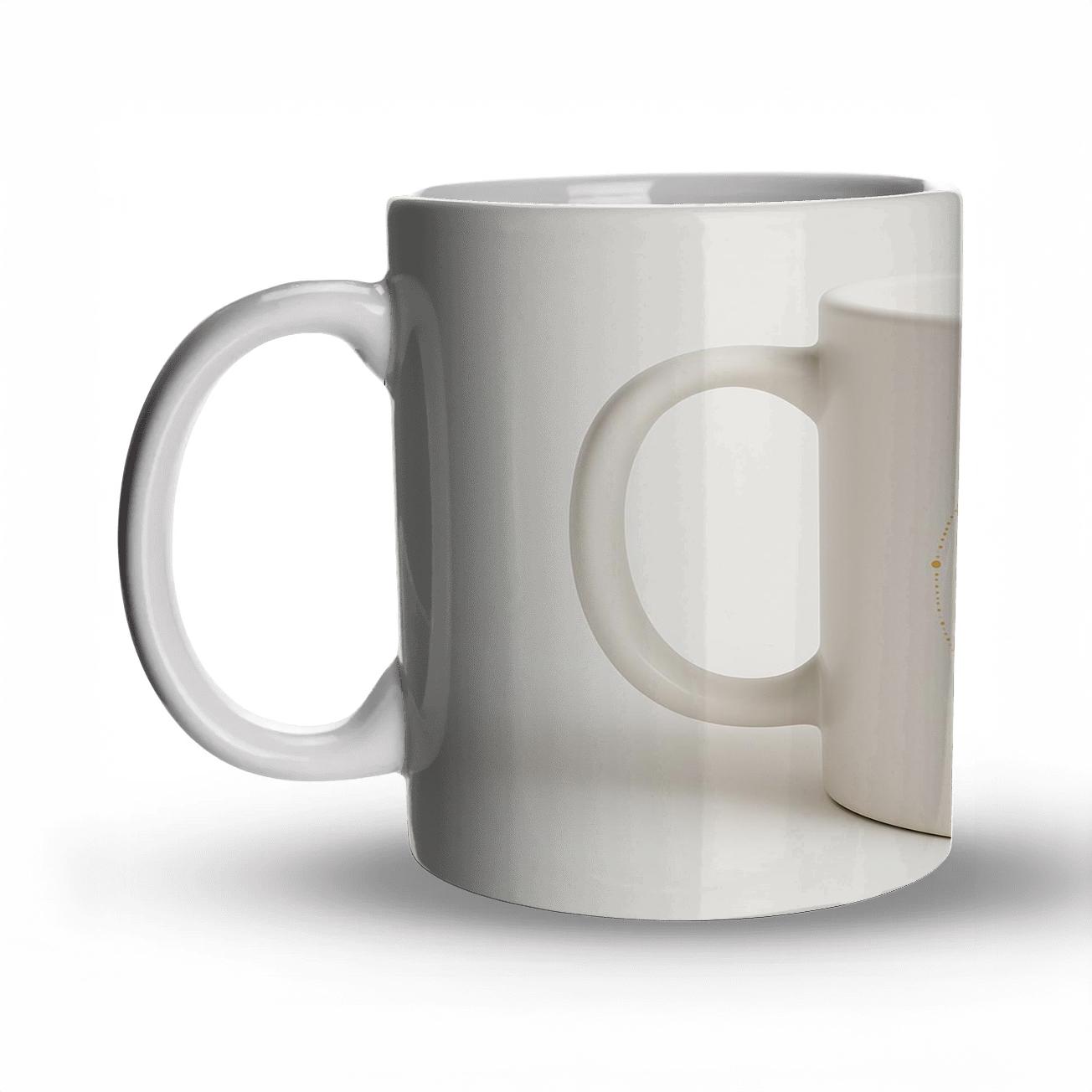 Virgo Maiden Astral Botanical Emblem travel mugs with handles