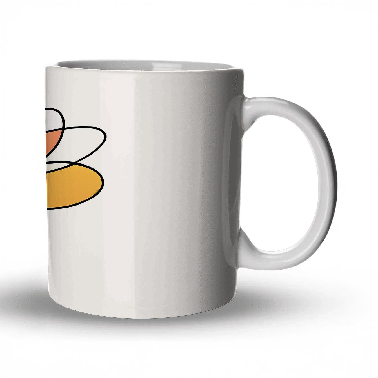 Orbital Petals Line Bloom insulated thermal mugs