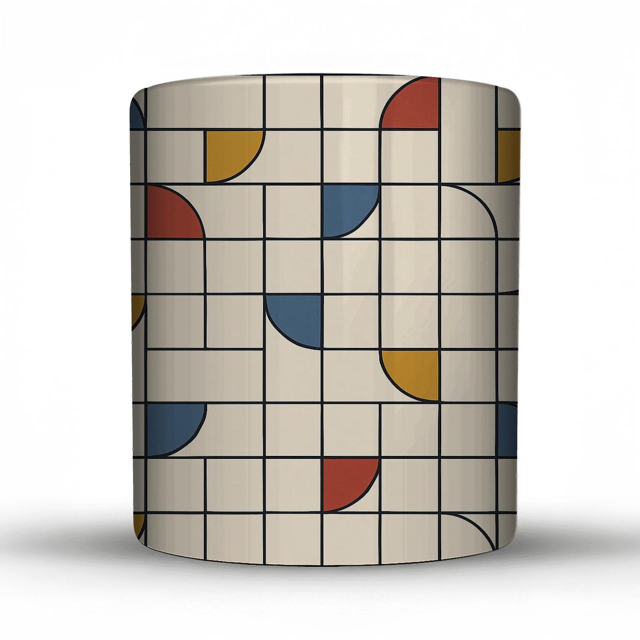Bauhaus Weaving Grid Harmonics gift mugs for occasions