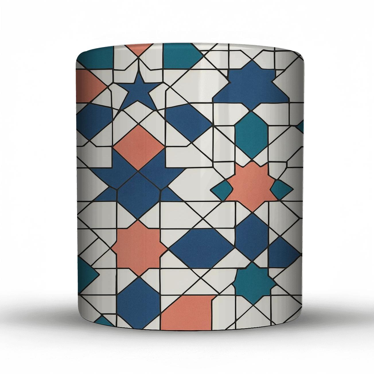 Islamic Girih Star Knot Minimal decorative mug sets