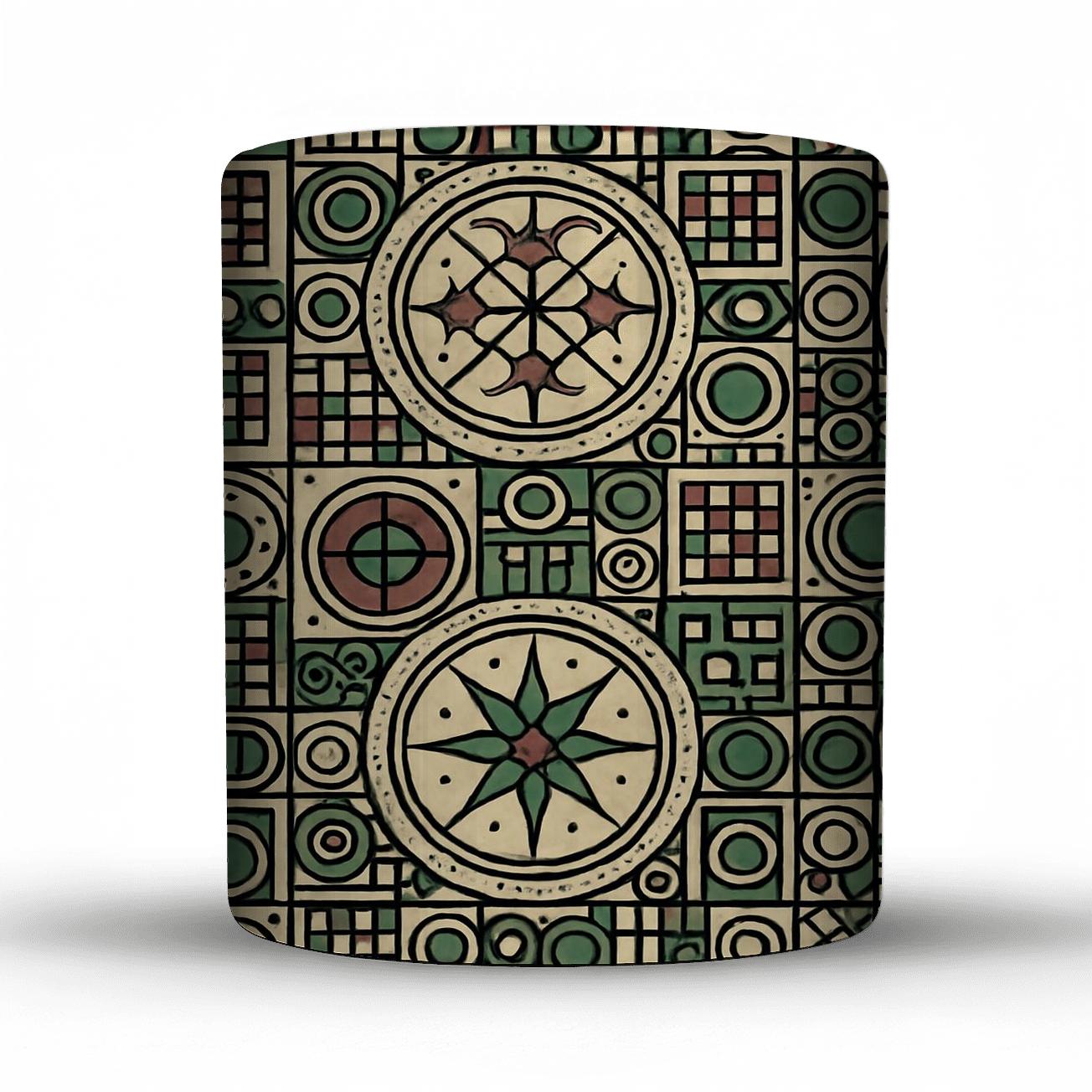 Vienna Secession Star Medallion Gridwork decorative mug sets