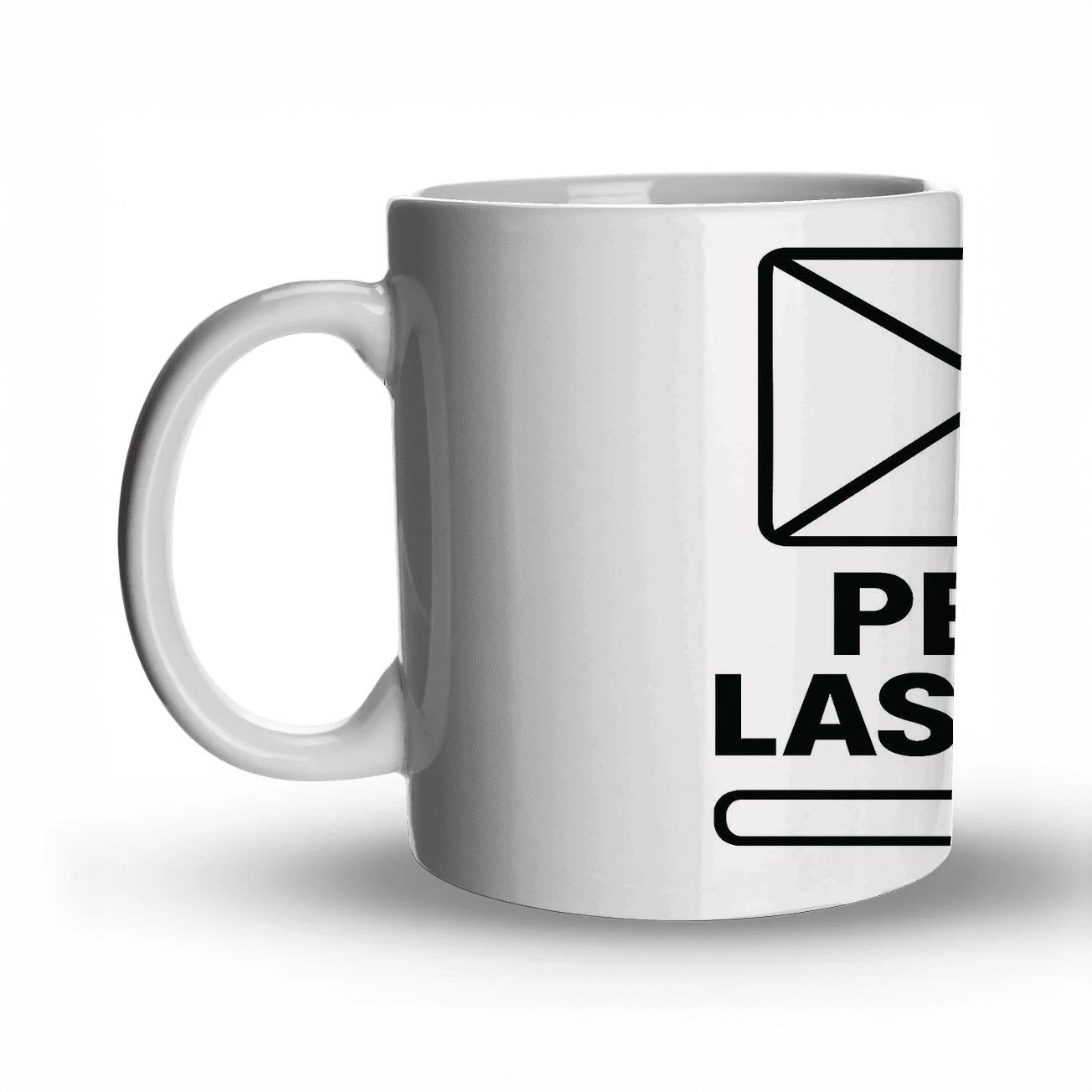 Per My Last Email Minimalist Stamp Rage personalized mugs