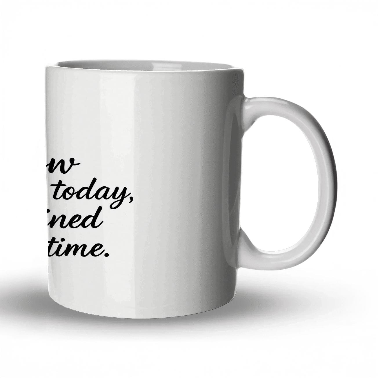 Earn Tomorrow ceramic coffee mugs