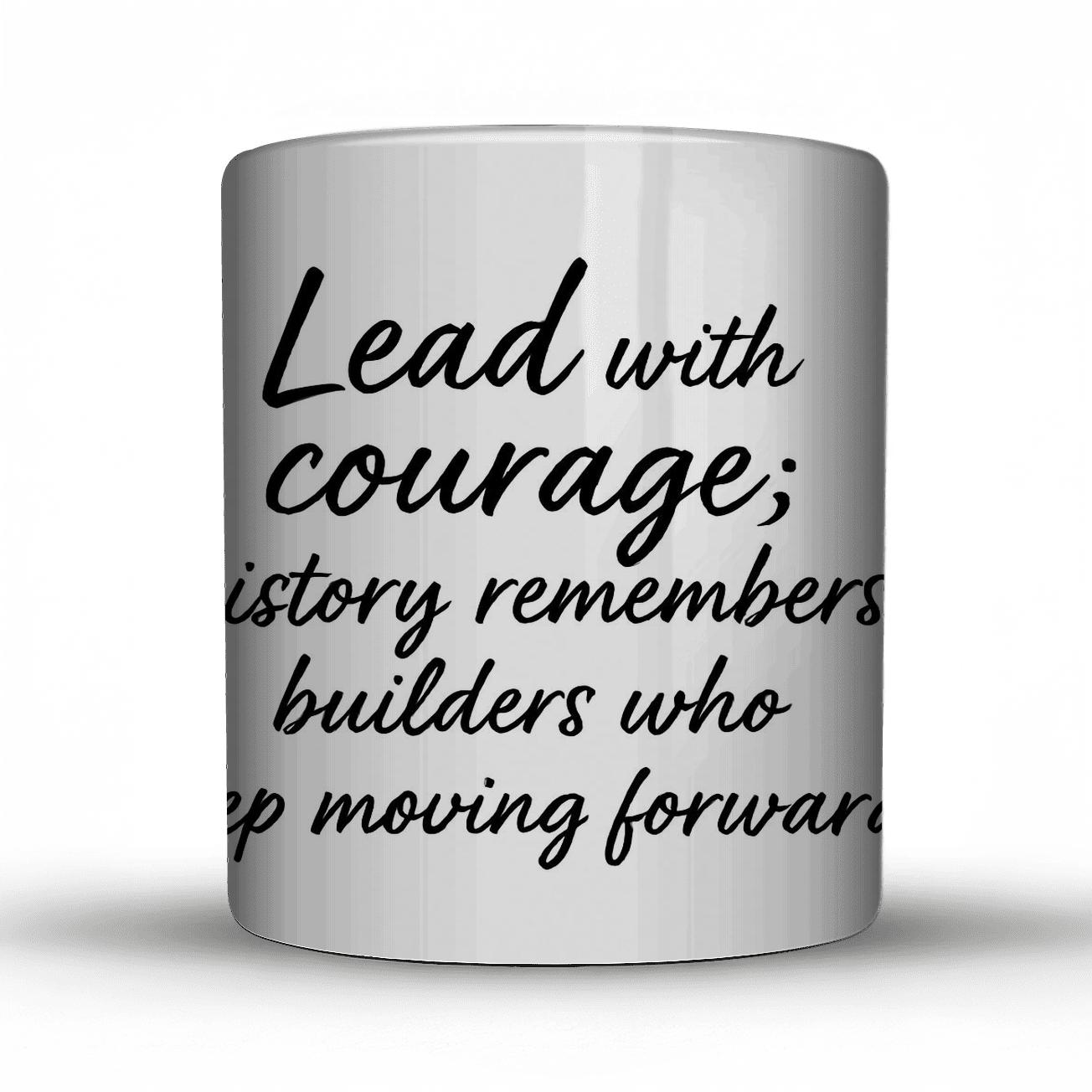 Lead With Courage personalized mugs