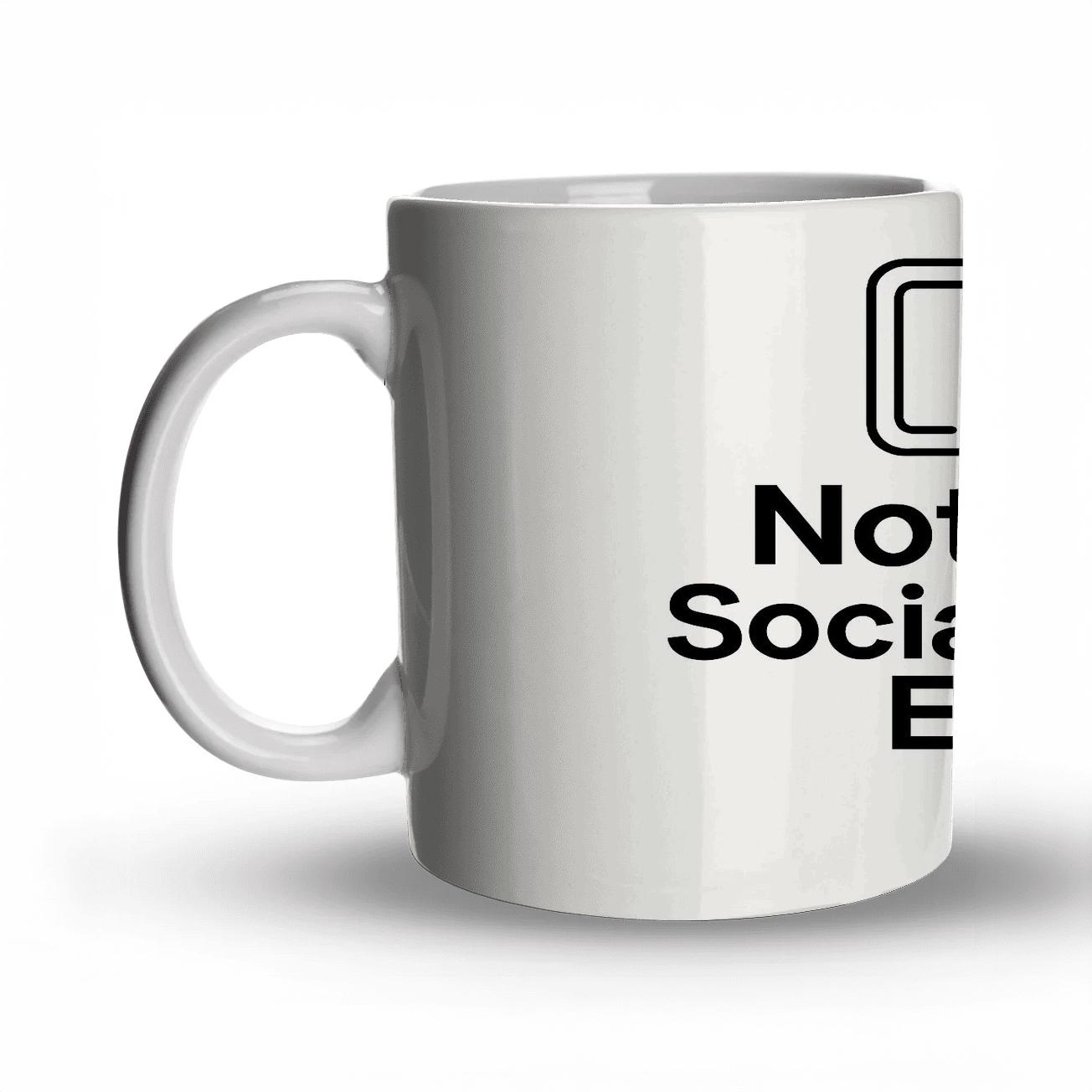 Social Battery Empty Ghost Mode personalized mugs