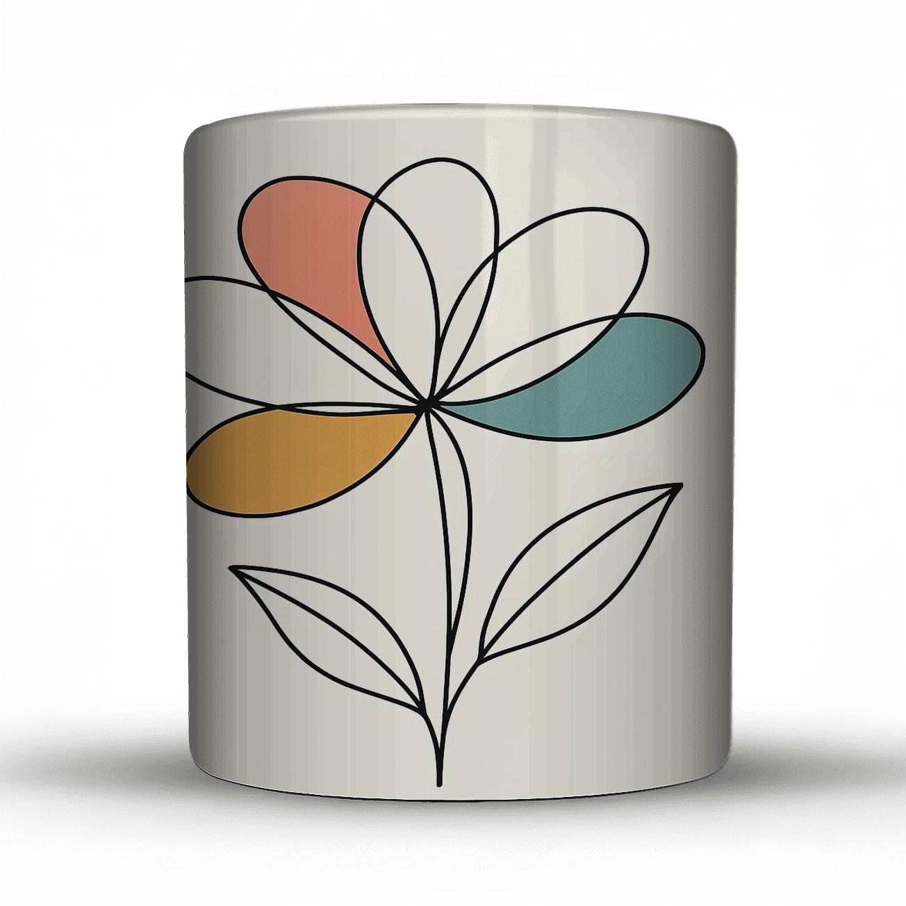 Orbit Bloom Contours premium drinkware mugs