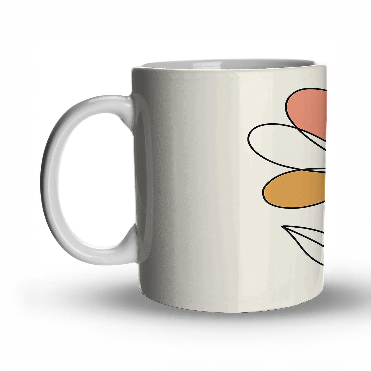 Orbit Bloom Contours premium drinkware mugs