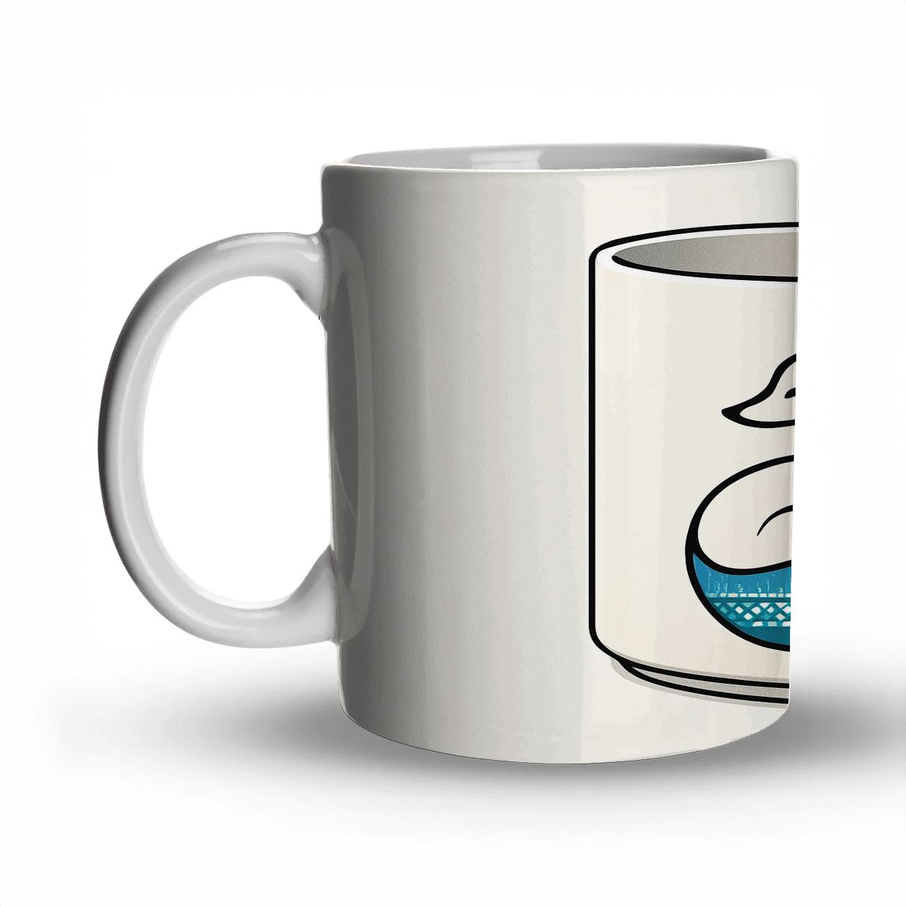 Aurora Fox Line Art Wrap gift mugs for occasions