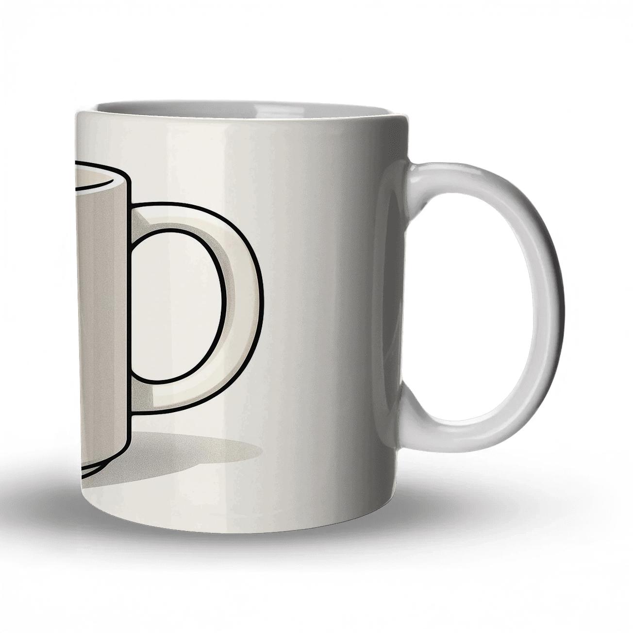 Aurora Fox Line Art Wrap gift mugs for occasions