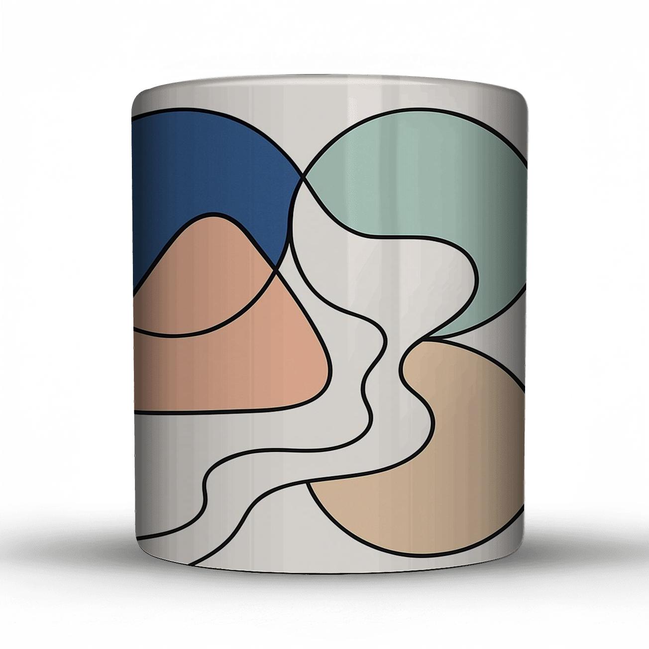 Tidal Geometry Oasis personalized mugs