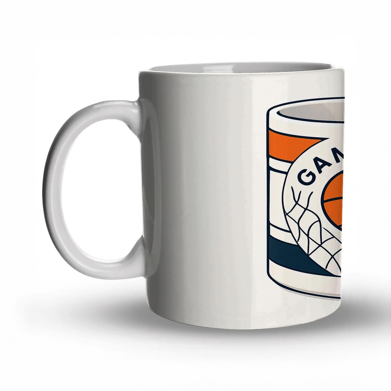 Bauhaus Basketball Net Game Day Line Art Mug insulated thermal mugs