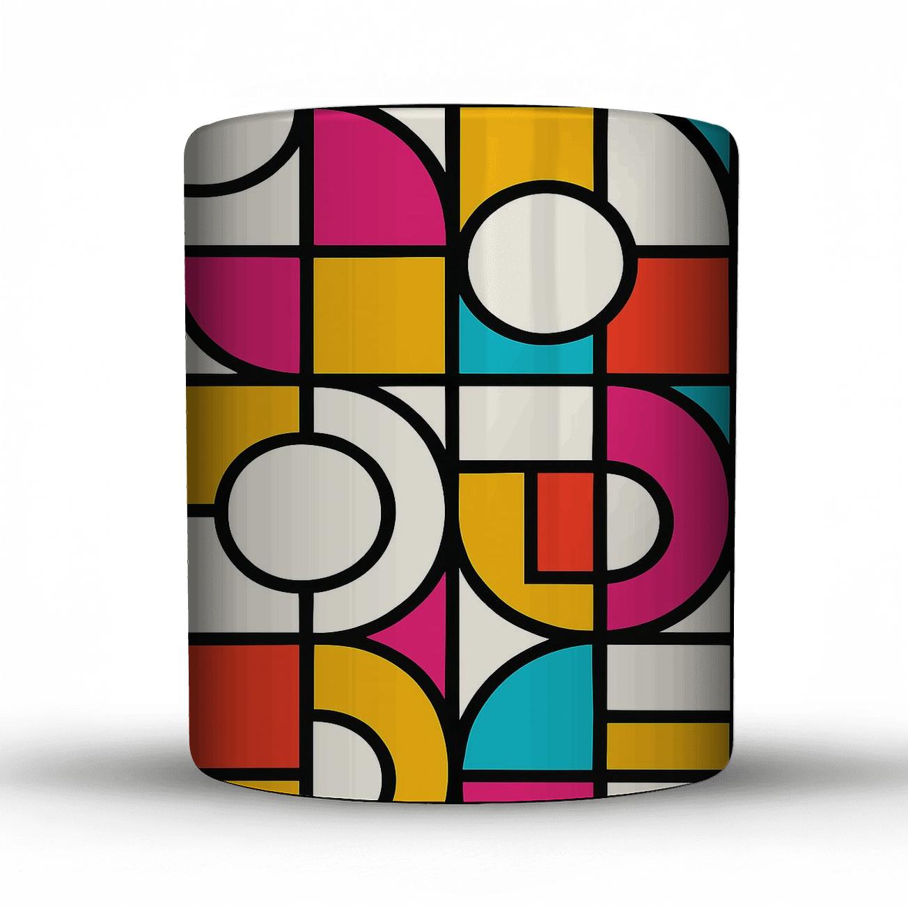 Bauhaus Neon Weave Study decorative mug sets