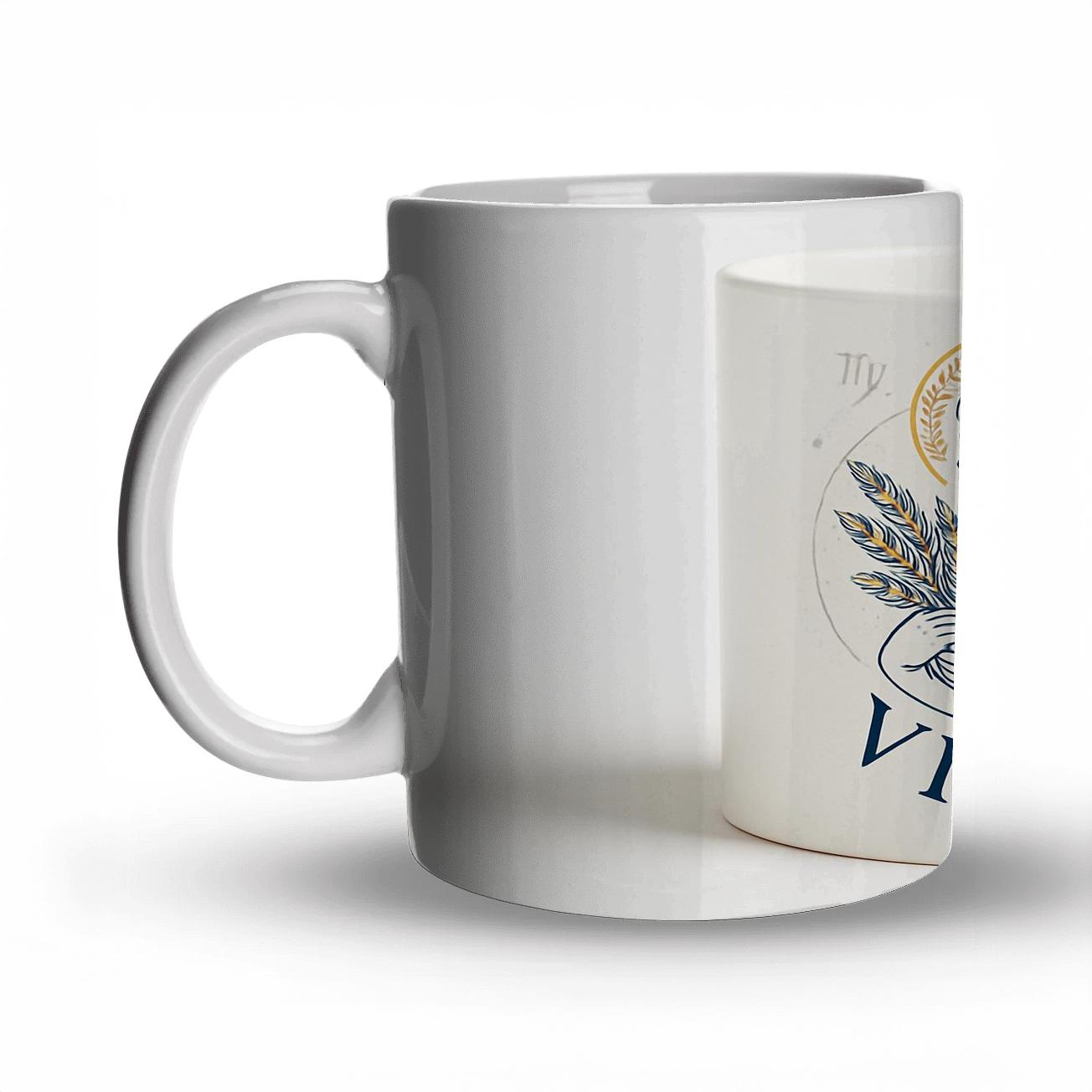 Virgo Maiden Astral Manuscript Mug Design personalized mugs