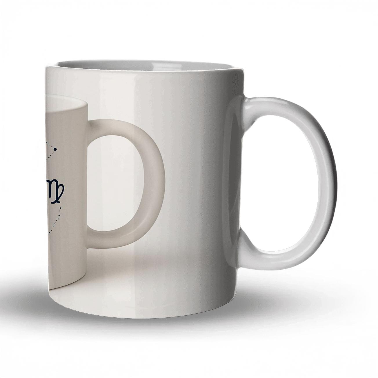 Virgo Medieval Manuscript Maiden Star Chart Emblem premium drinkware mugs