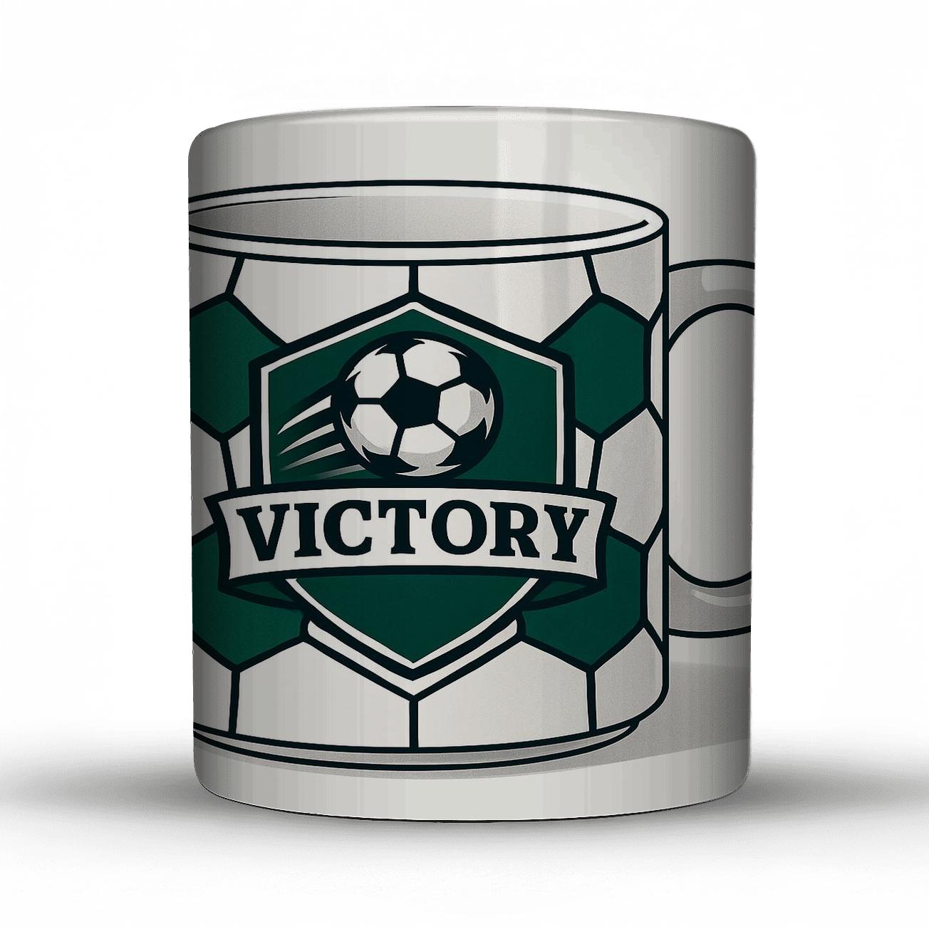 Penalty Kick Pentagons Victory Crest Mug novelty coffee mugs