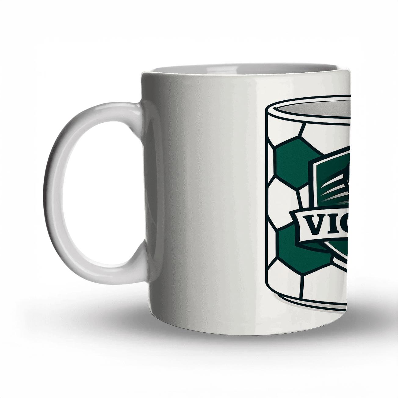 Penalty Kick Pentagons Victory Crest Mug novelty coffee mugs