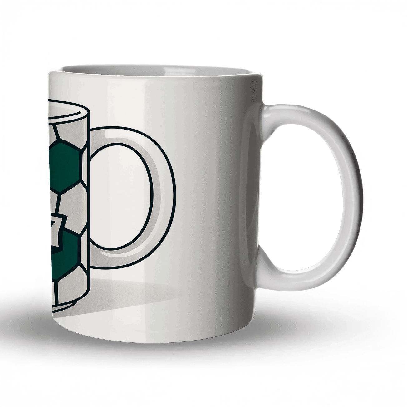 Penalty Kick Pentagons Victory Crest Mug novelty coffee mugs