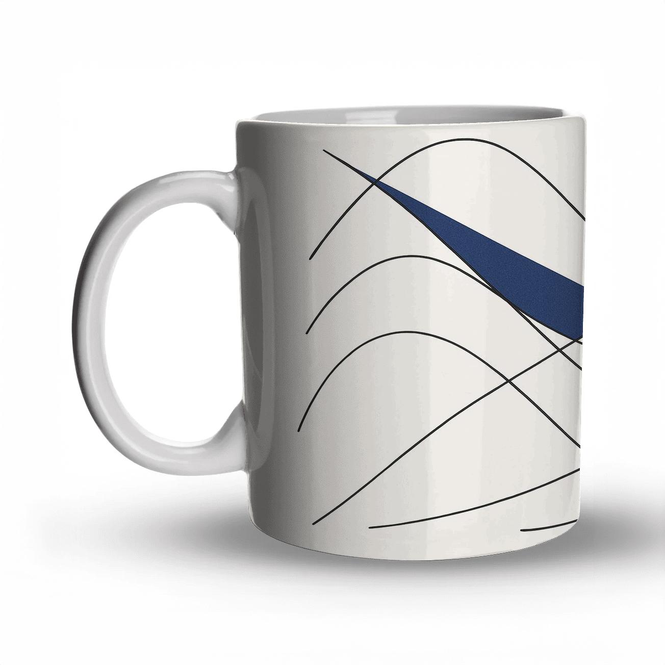 Tectonic Wave Geometry premium drinkware mugs