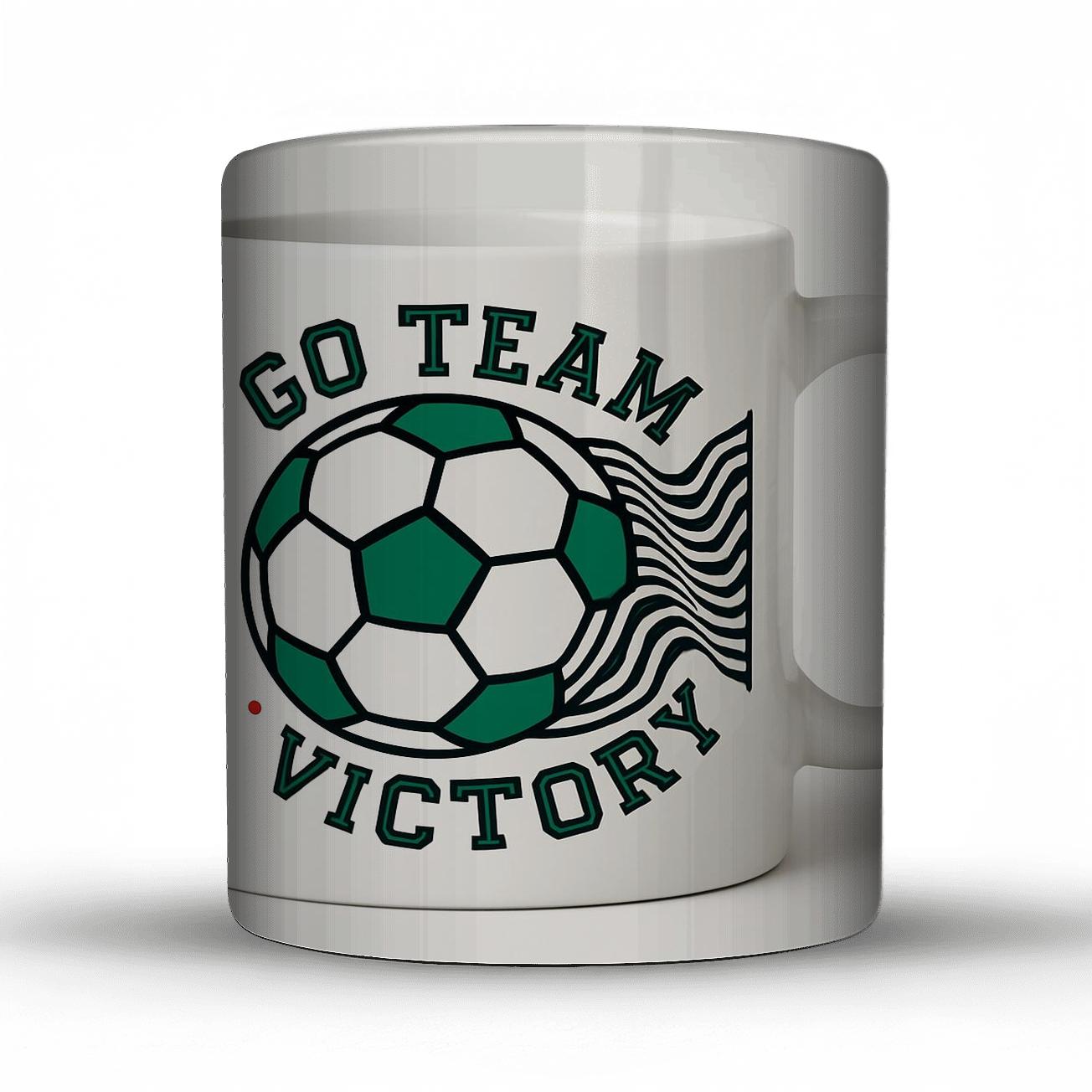 Soccer Pentagons Go Team Victory Mug gift mugs for occasions