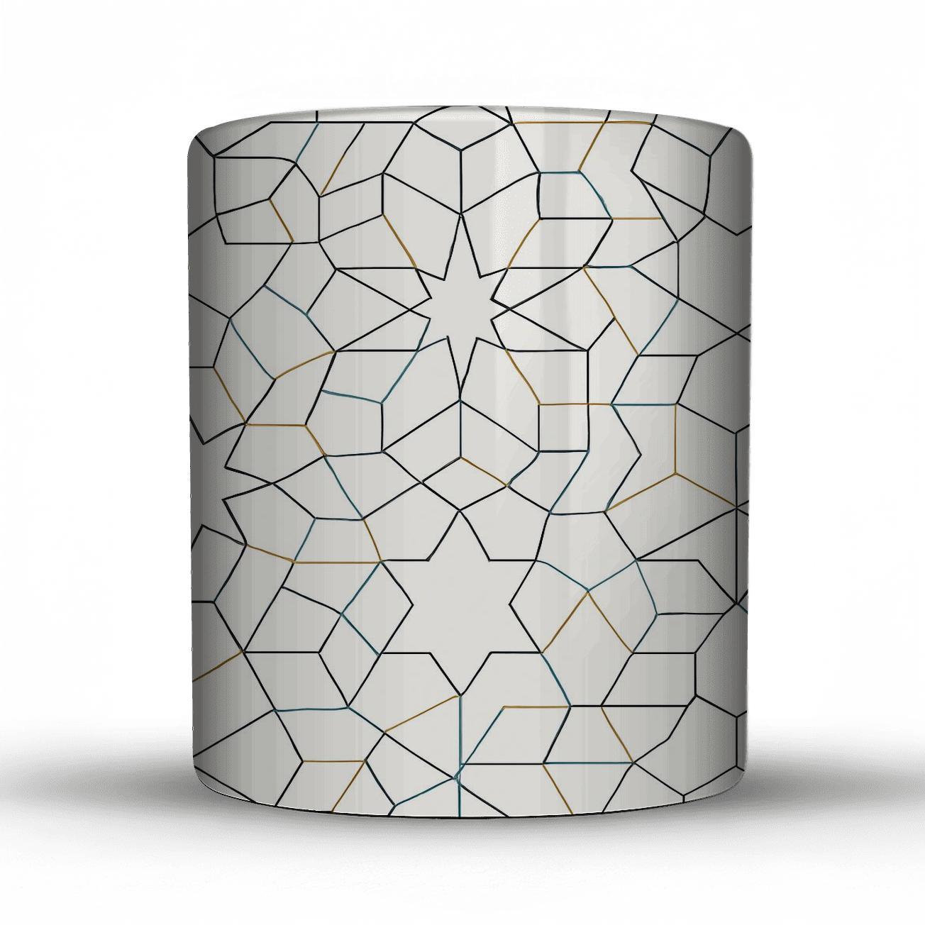 Girih Parametric Star Lattice gift mugs for occasions