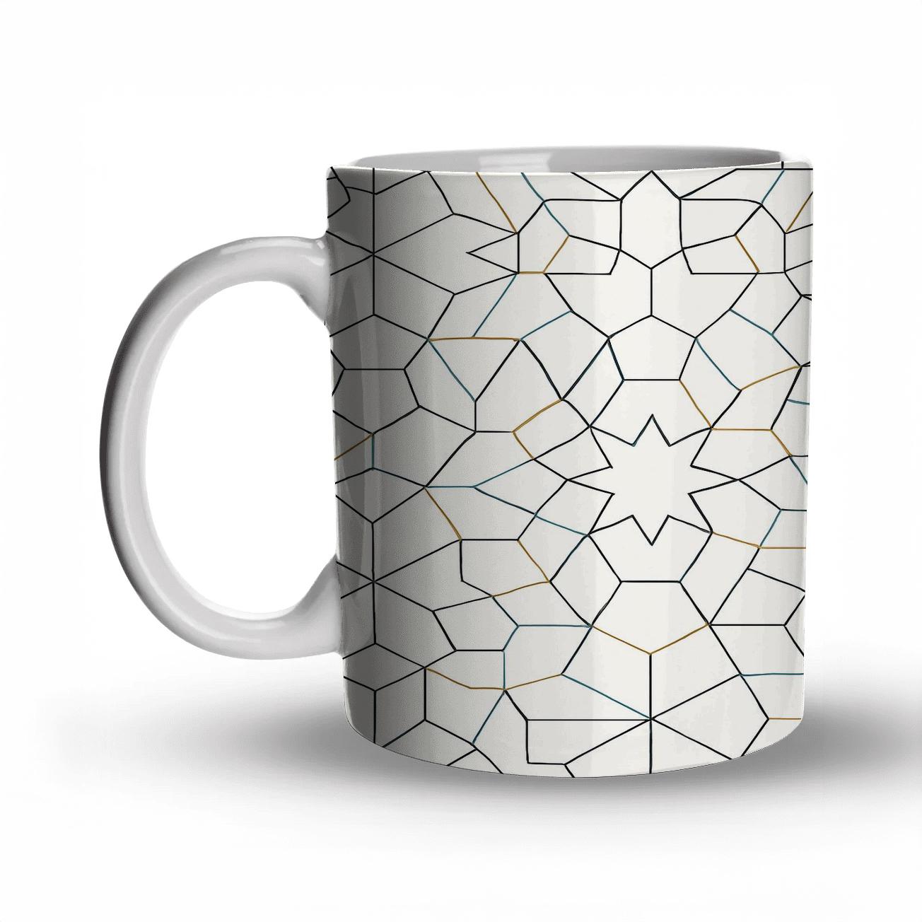Girih Parametric Star Lattice gift mugs for occasions