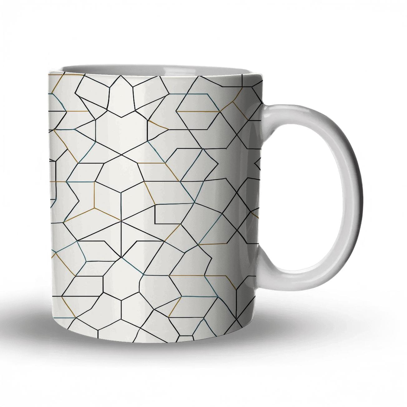 Girih Parametric Star Lattice gift mugs for occasions