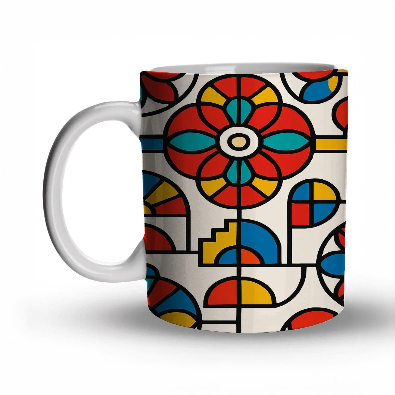 Bauhaus Festival Rosette Circuit gift mugs for occasions