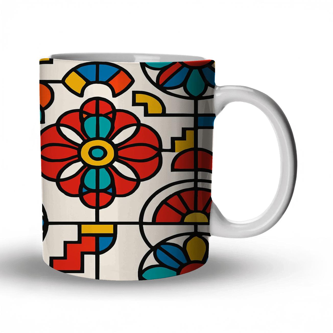 Bauhaus Festival Rosette Circuit gift mugs for occasions